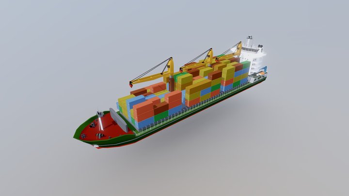 Cargo Ships I 3D Model