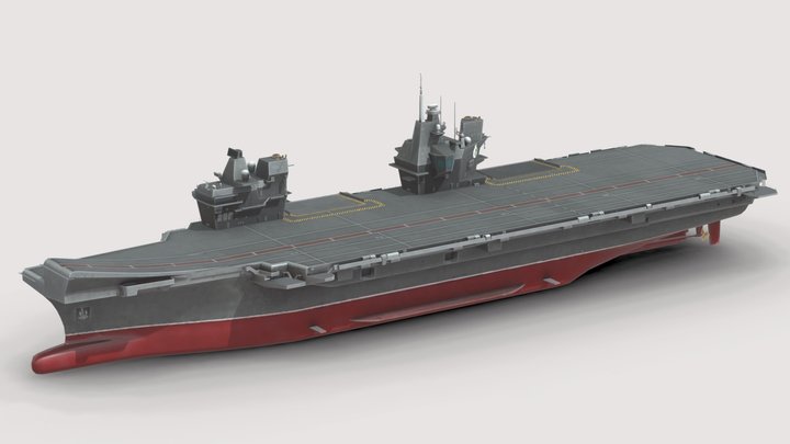 HMS Queen Elizabeth R08 Aircraft Carrier – Modello 3D gratuito STL