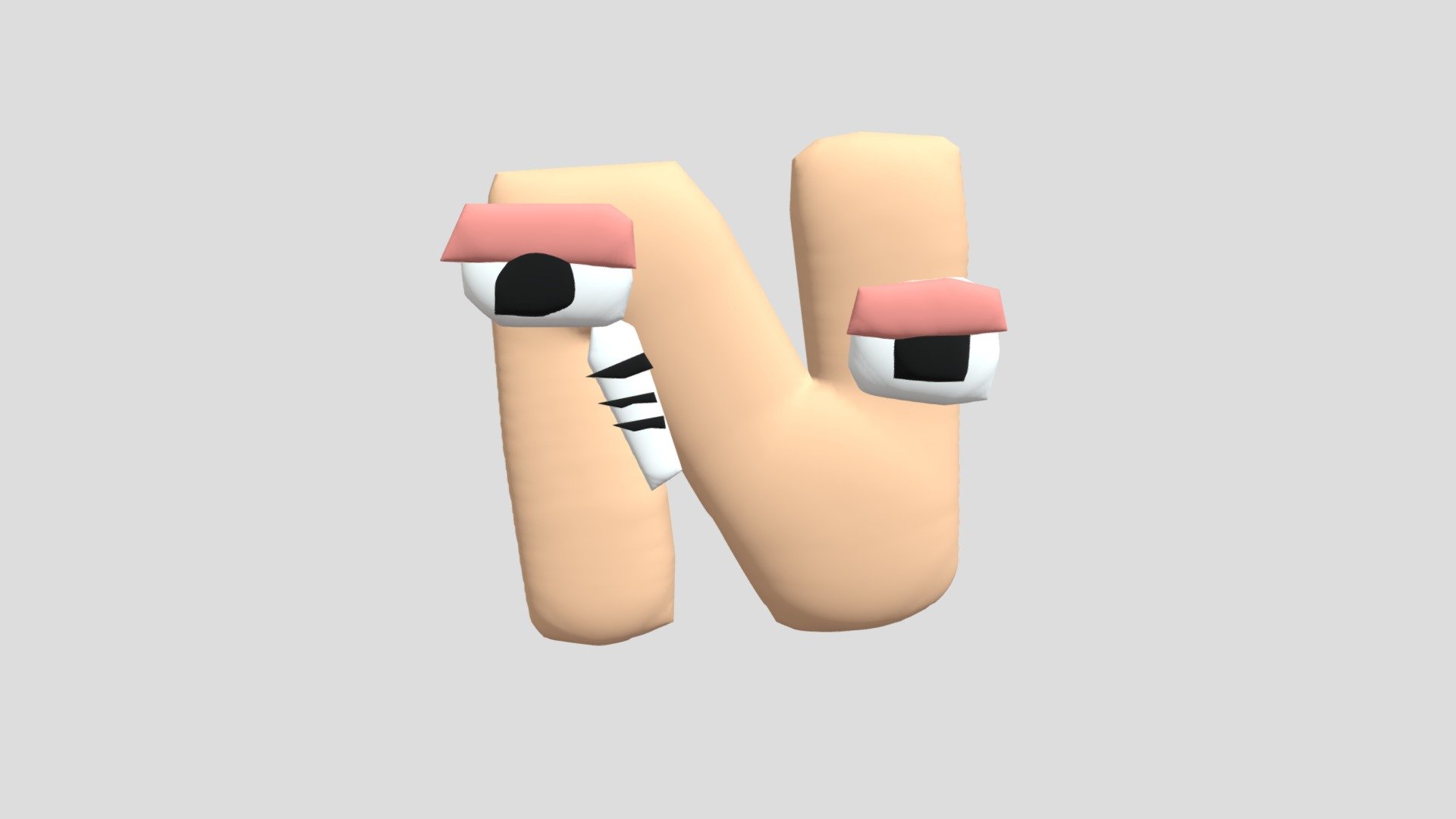 N (Alphabet Lore) - Download Free 3D model by aniandronic