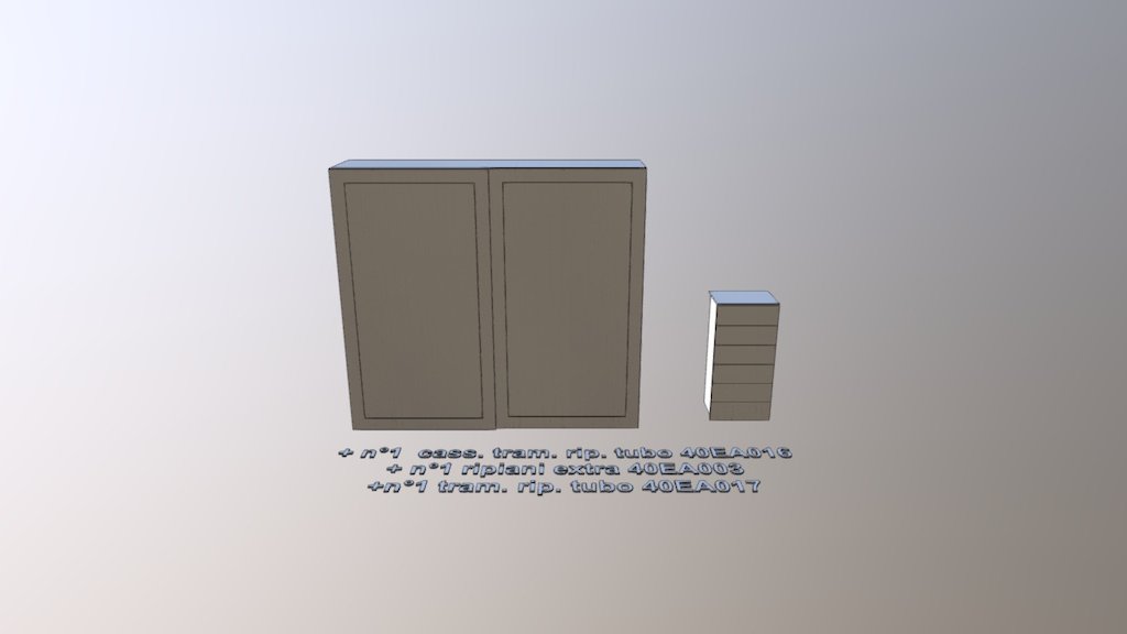 Armadio ante scorrevoli C40109 e accessori