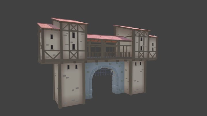 Tw P Bld Gate House 01 3D Model