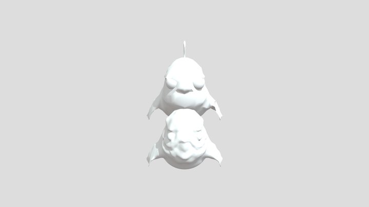 Two Gold Fish 3D Model