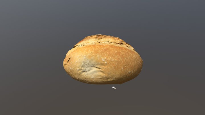 German Bread / Bun roll 3D Model