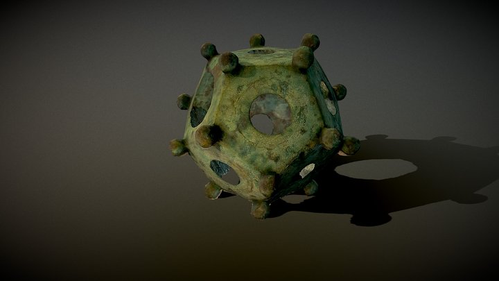 Roman dodecahedron from Cardiff Castle 3D Model