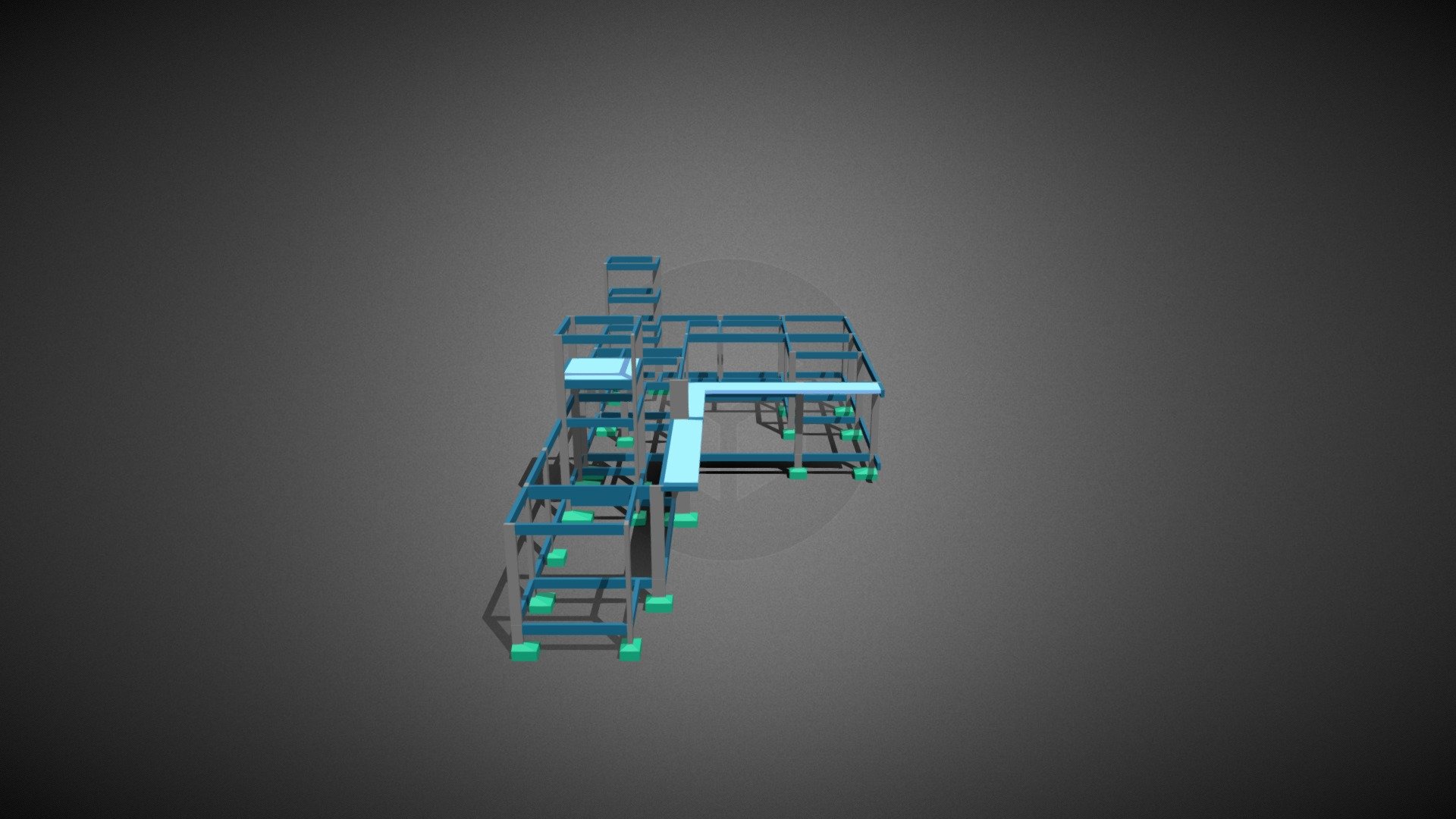 ESTRUTURA 3D - JADER - 3D model by EngeAlta Engenharia ...