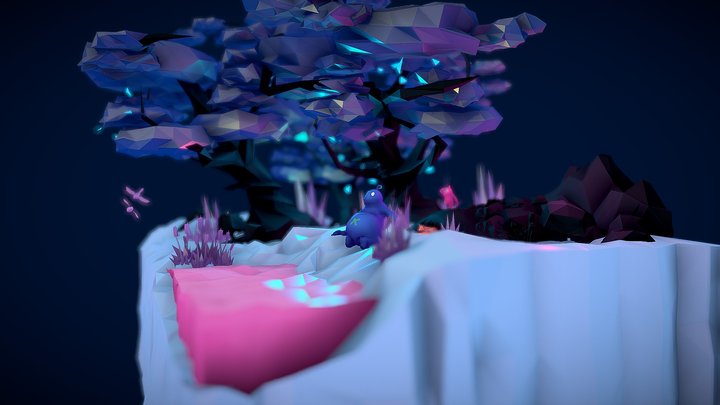 Winter Forest Diorama. Shift Happens Challenge 3D Model