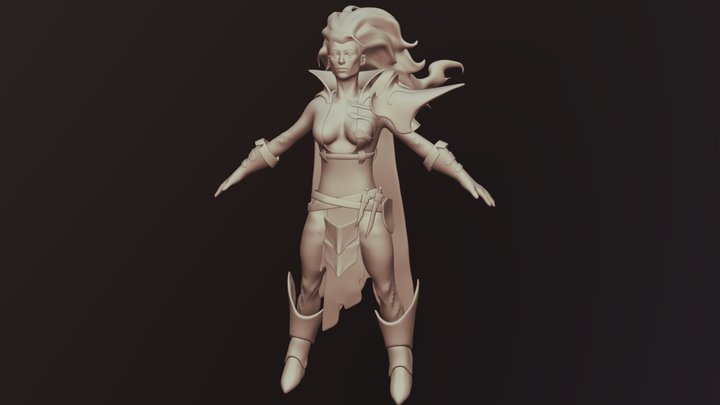 Female Character: WIP 3D Model