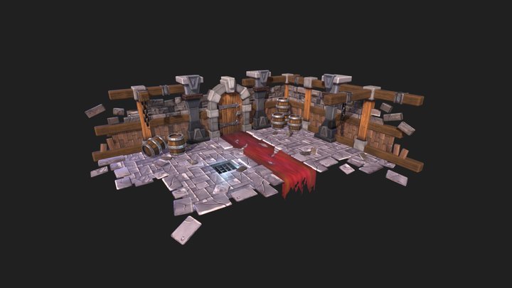 Stylized Dungeon Tutorial 3D Model