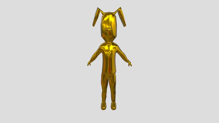 Золотой Дружок из 5 ночей с Тимохой 3D Model