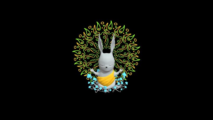 Guru Bunny 3D Model