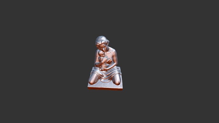Satue Jardin Palais des Rois de Majorques 3D Model
