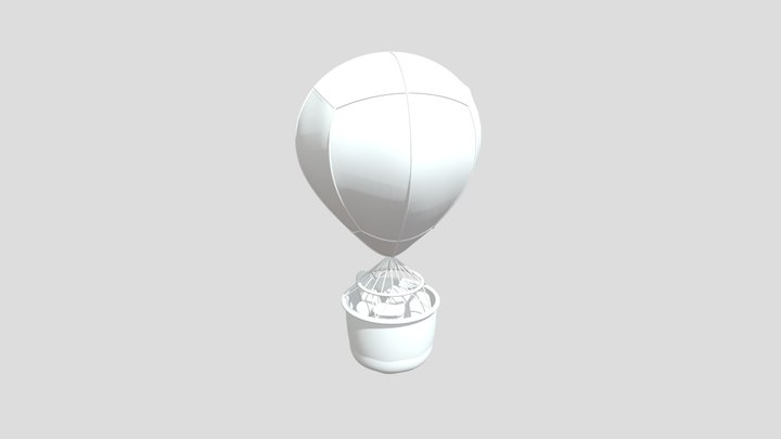 Hot Air Balloon 3D Model