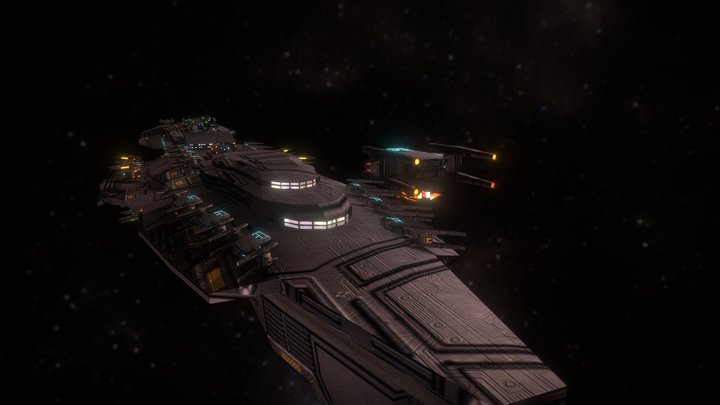 HelVeta Space Battle Ship – Free 3D Model STL