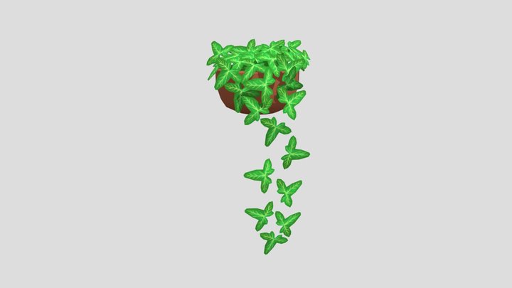 Stylized Potted Ivy 3D Model