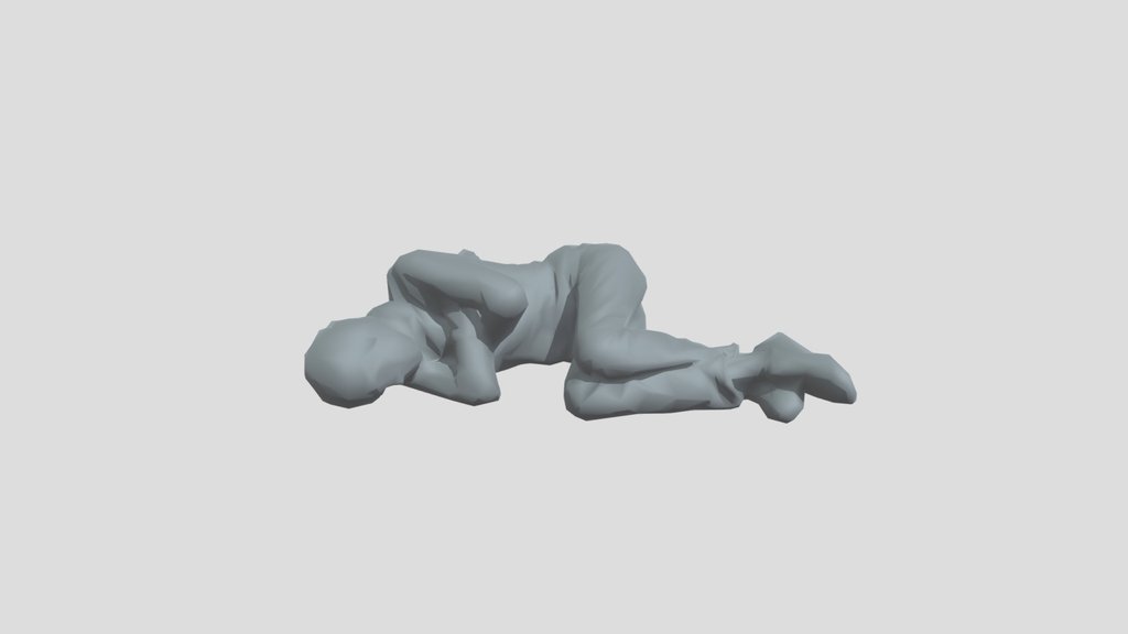 Lowpoly Hobo Sleeping