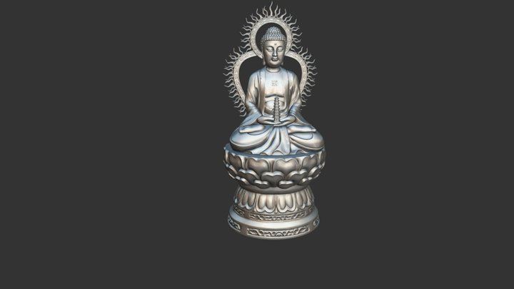 Buddha Statue02 3D Model