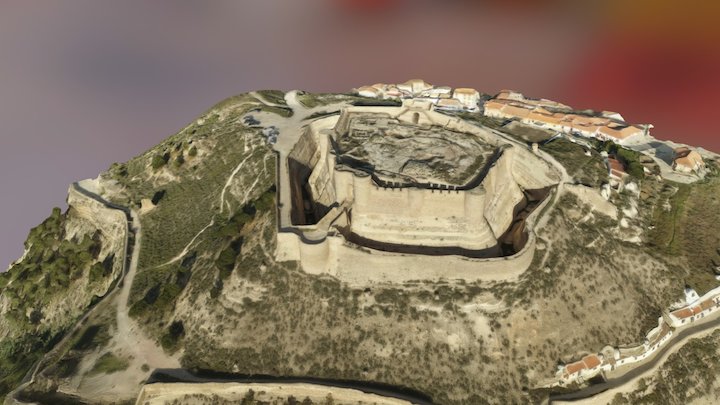 Castillo de Chinchilla de Monte aragón 3D Model
