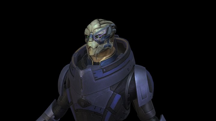Xbox 360 - Mass Effect 3 - Garrus Vakarian 3D Model