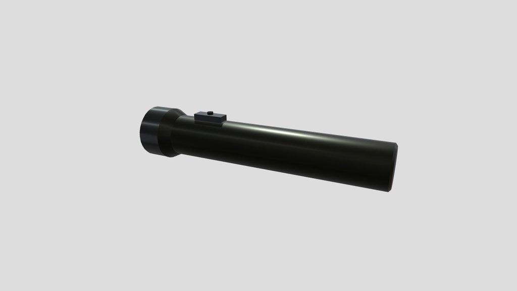 Simple Low Poly Flashlight (Animated)