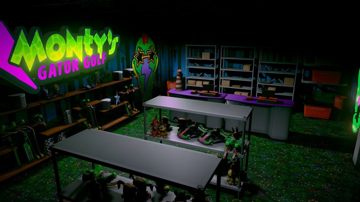 Fnaf SB Monty's GatorGolf Giftshop