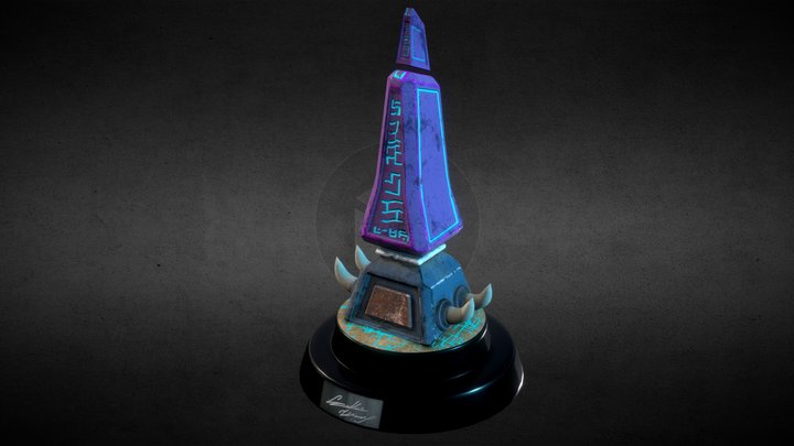 Energy statue 3D Model