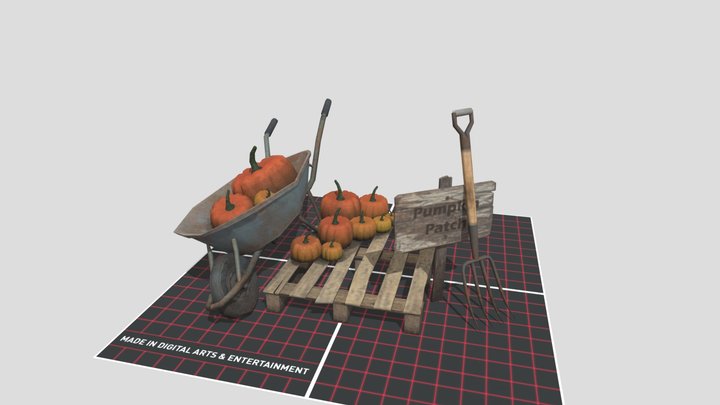 DAE 5 Finished props - Eco house 3D Model