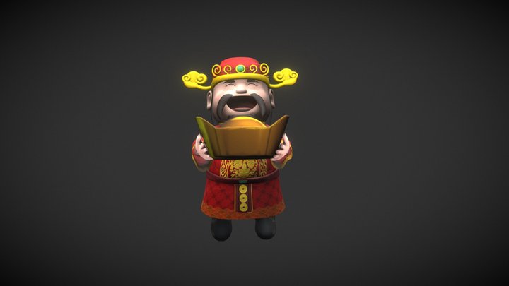 God of Wealth 3D Model