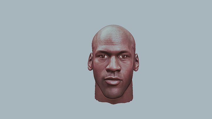 michael_jordan_head_99 3D Model