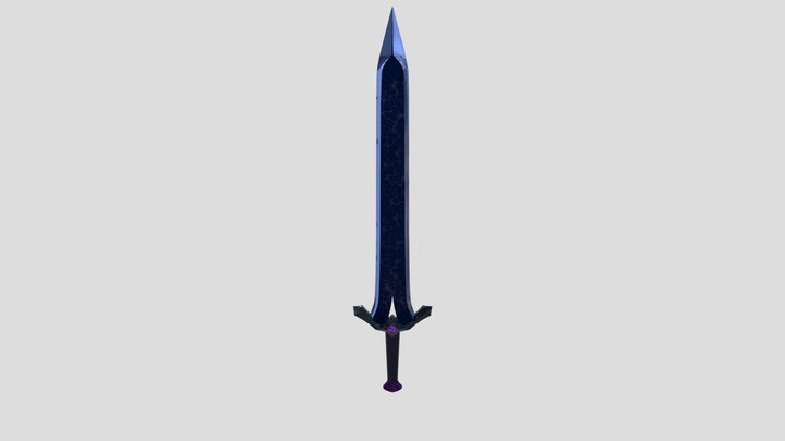 Dark Lightning Sword 3D Model