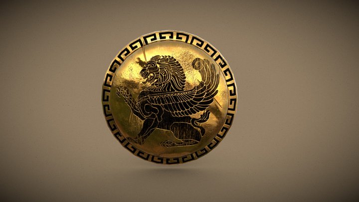 Hoplite Shield 3D Model