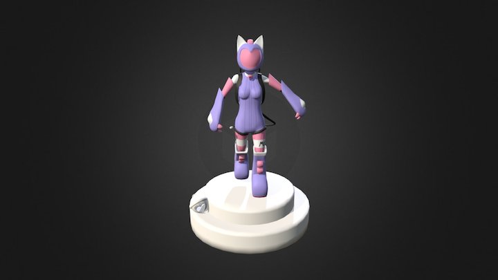 M1LK - Mecha Catgirl Model 3D Model