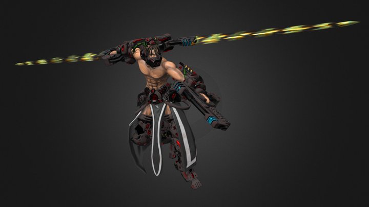 Tripal Hands 3D Model