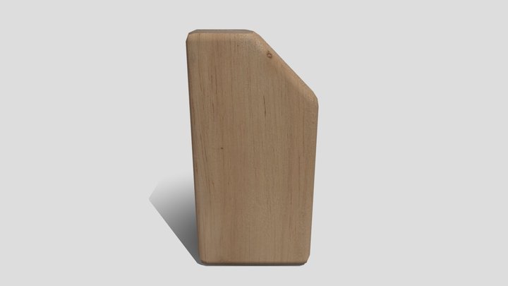 A6-Unit Block Beveled Cuboid 3D Model