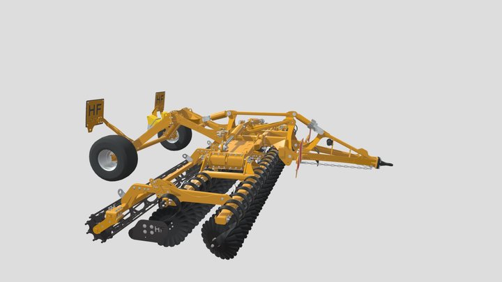 GEKON Disc harrow 3D Model