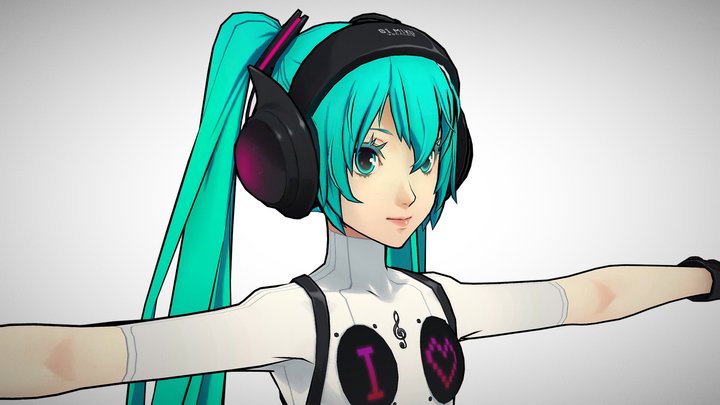 Hasune Miku – Kostenloses 3D-Modell STL