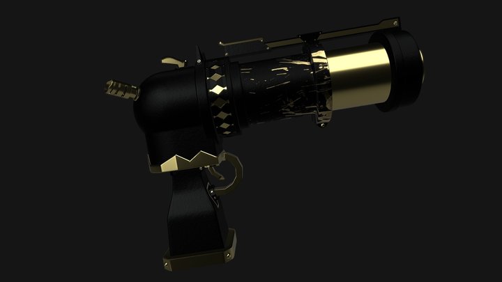League of legends : jinx Pistol 3D Model