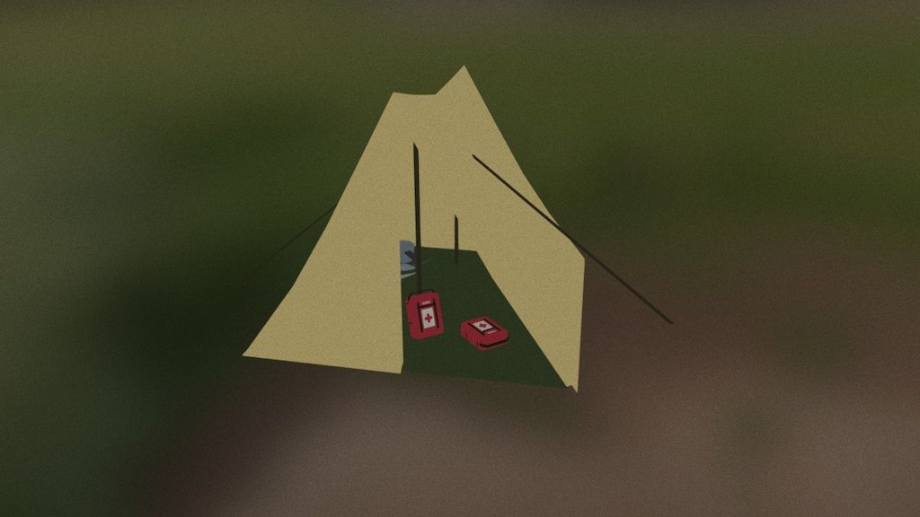 Tent with L4D First Aid Kits