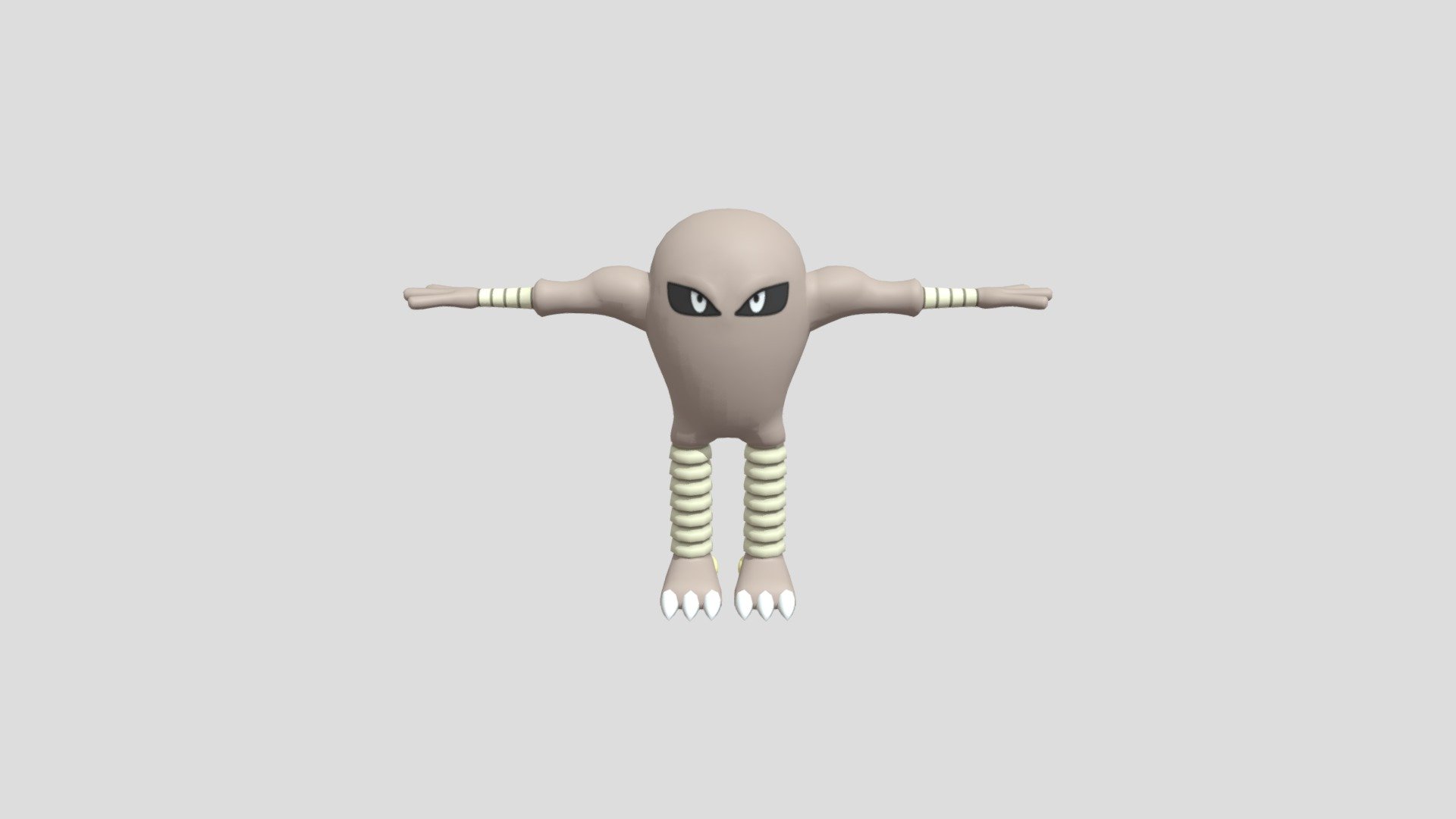 HITMONCHAN VS HITMONLEE - POKEMON 3D model 3D printable