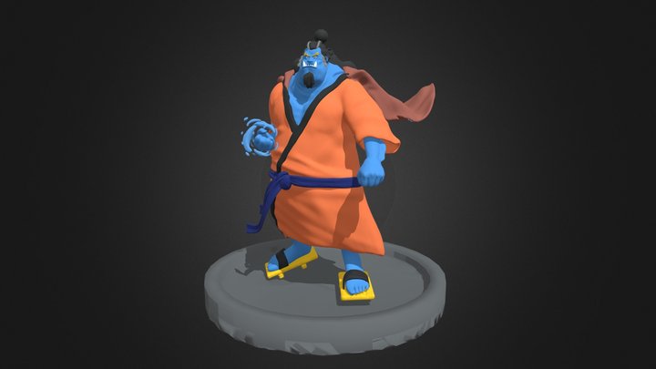 Jinbe - Knight of the Sea 3D Model