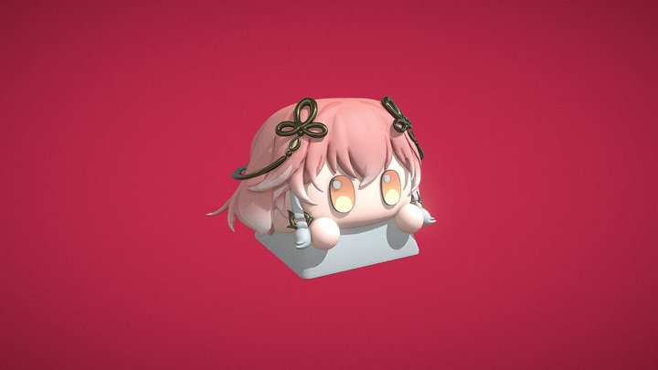 Wuthering Waves inspired Keycap - Changli Fanart 3D Model