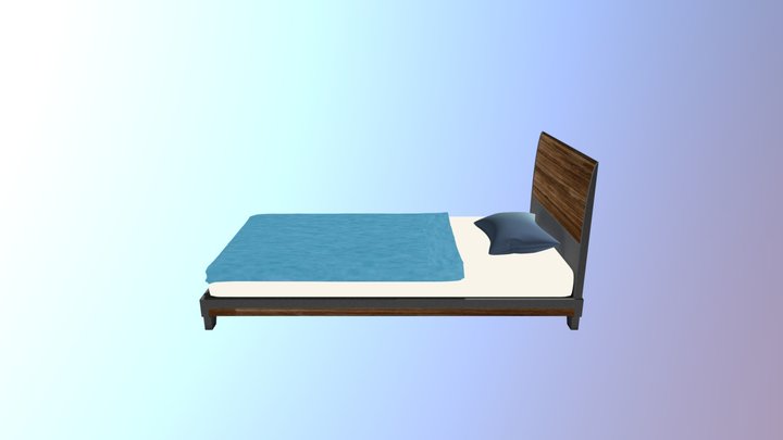 Mattress with Pillow 3D Model