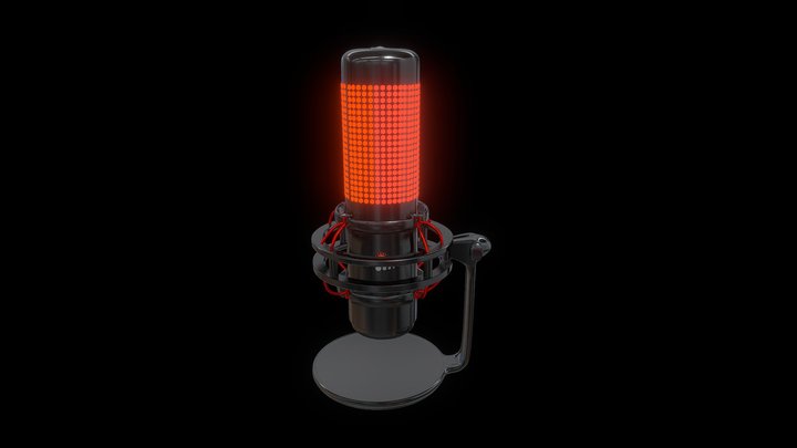 Microfono HyperX Quadcast/HyperX Microphone 3D Model