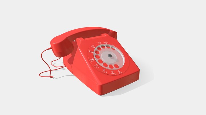 Socotel Retro Phone 3D Model