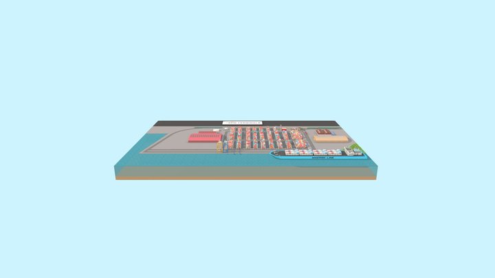 Port Gijon FBX 3D Model