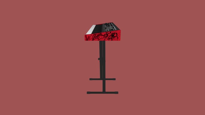 Red_colour_paino – Kostenloses 3D-Modell STL