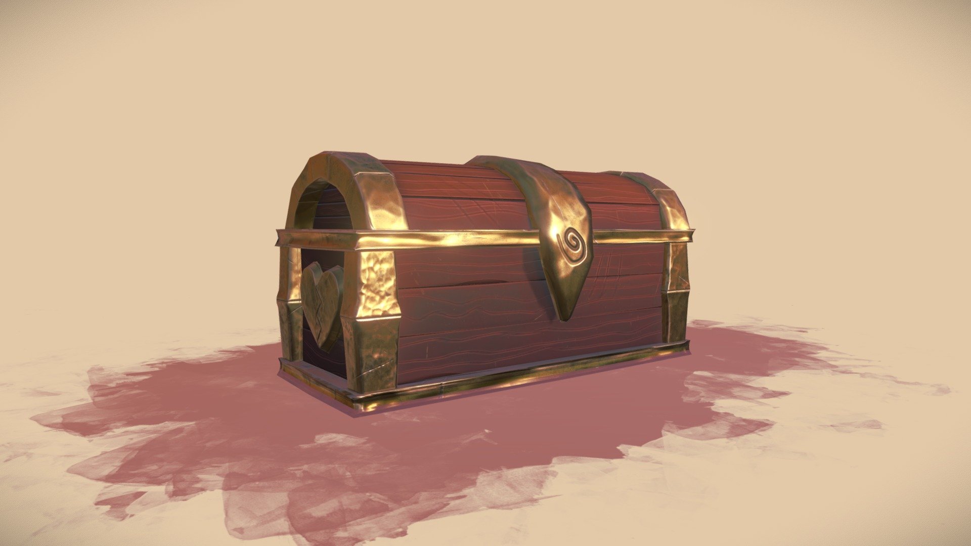 HighPoly Chest Game art 2 assignment 1 - 3D model by Youri Deraes ...