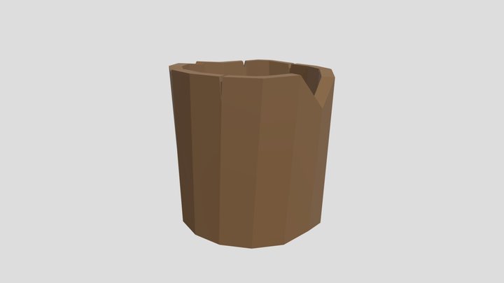 Low Poly Bucket 3D Model