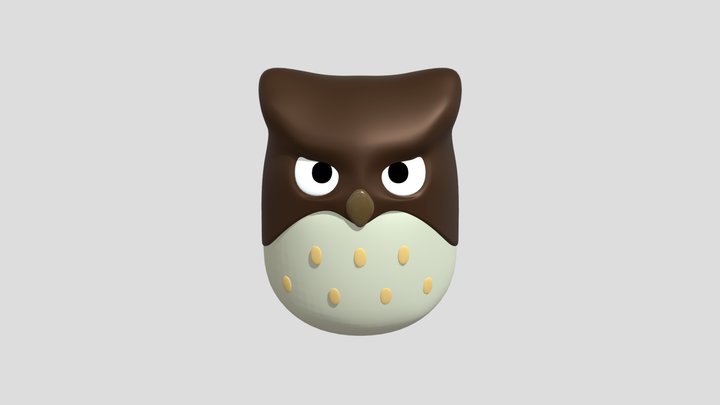 Little Owl 3D Model