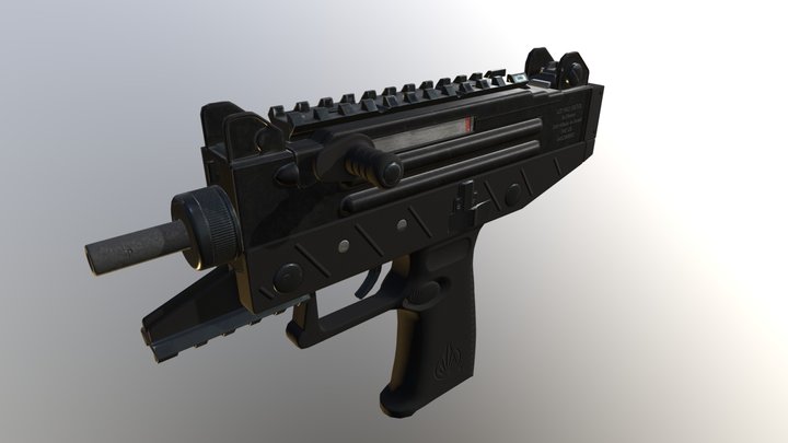 Uzi UPP9S 3D Model