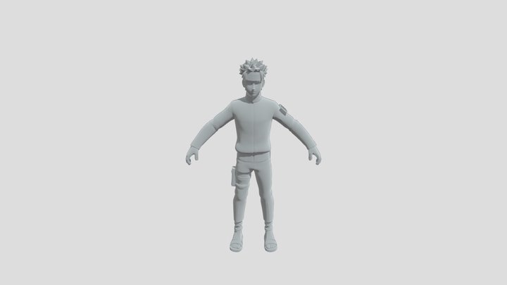 Naruto Uzumaki from Naruto: Shippuden (Rigged) 3D Model